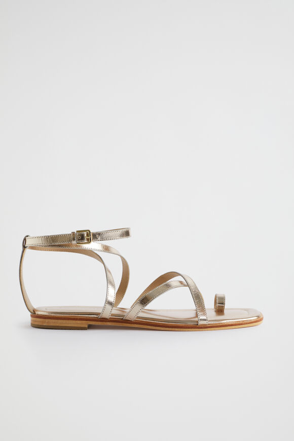 Addison Flat Sandal  Soft Gold  hi-res