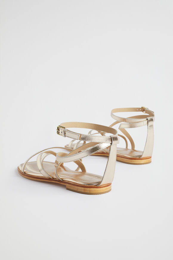 Addison Flat Sandal  Soft Gold  hi-res