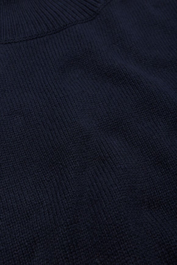 Rib Detail Poncho  Twilight Blue  hi-res