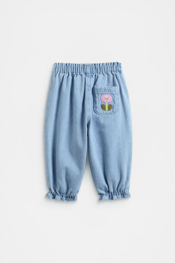 Elasticated Denim Pant  Light Wash  hi-res