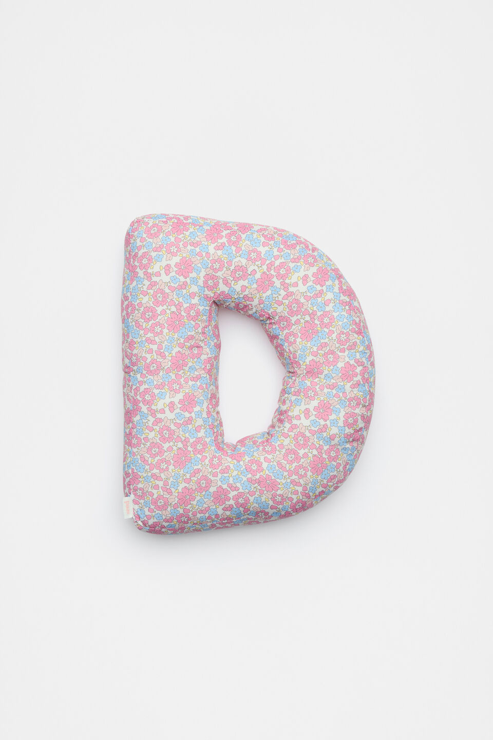 Ditsy Floral Initial Cushion  D
