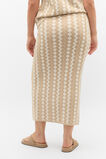 Jacquard Knit Skirt  Ecru  hi-res