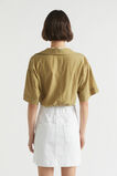 Voile Tuck Hem Shirt  Deep Bronze  hi-res
