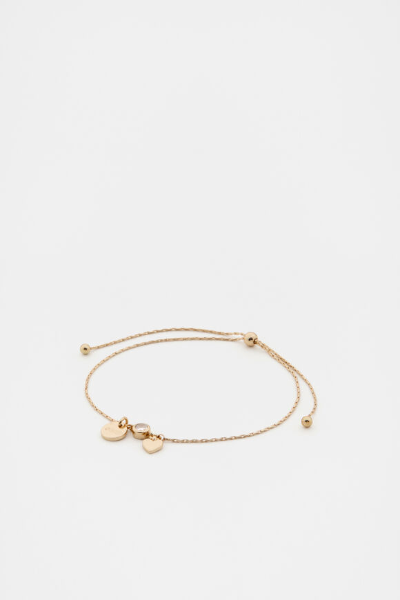 Micro Letter Toggle Bracelet  Heart  hi-res