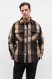 Brushed Check Overshirt  Dark Espresso  hi-res