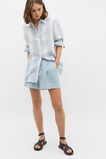 Core Linen Gathered Palazzo Short  Bluebell  hi-res