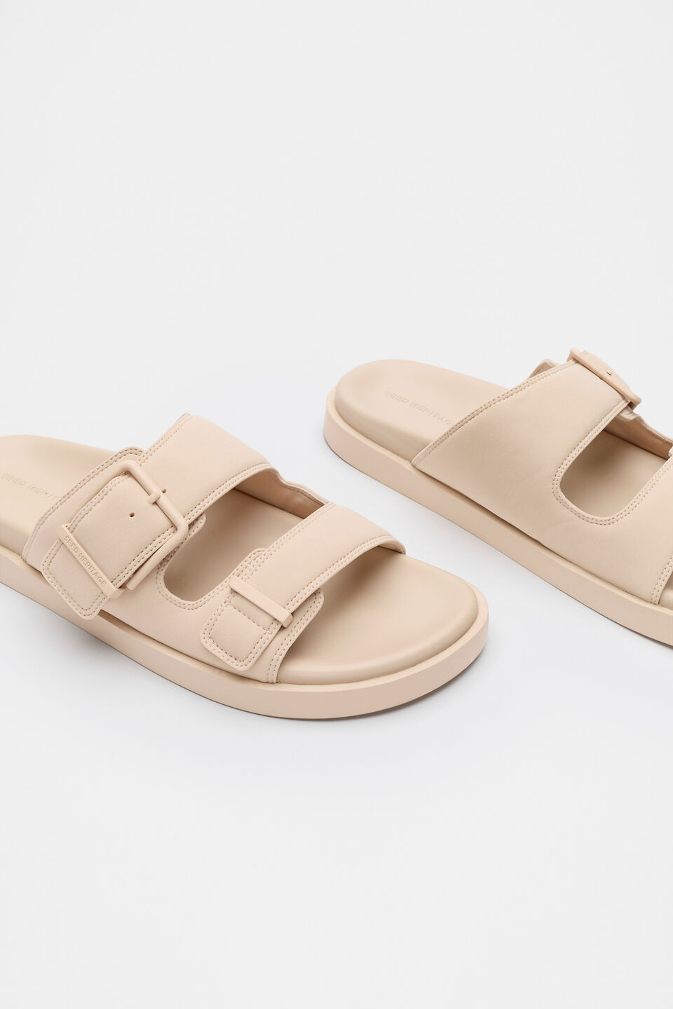 Alena Neoprene Slide  Ecru