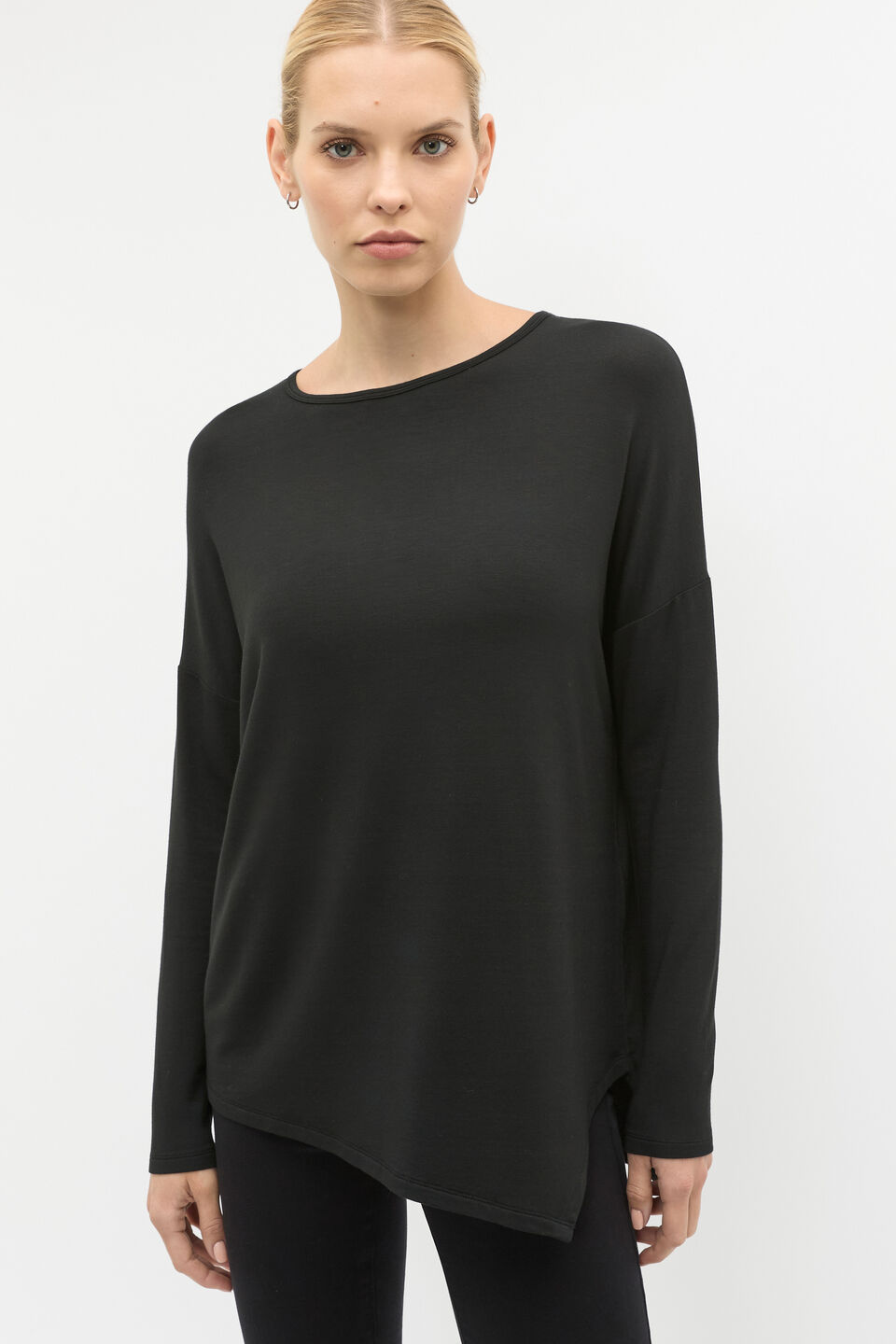 Core Asymmetrical Top  Black