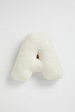 Teddy Initial Cushion Creme  A  hi-res