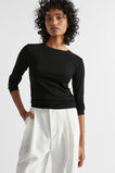 Babywool Crew Neck Top  Black  hi-res