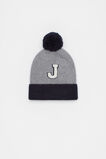 Colourblock Initial Beanie  J  hi-res