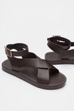 Rani Cross Strap Sandal  Chocolate  hi-res