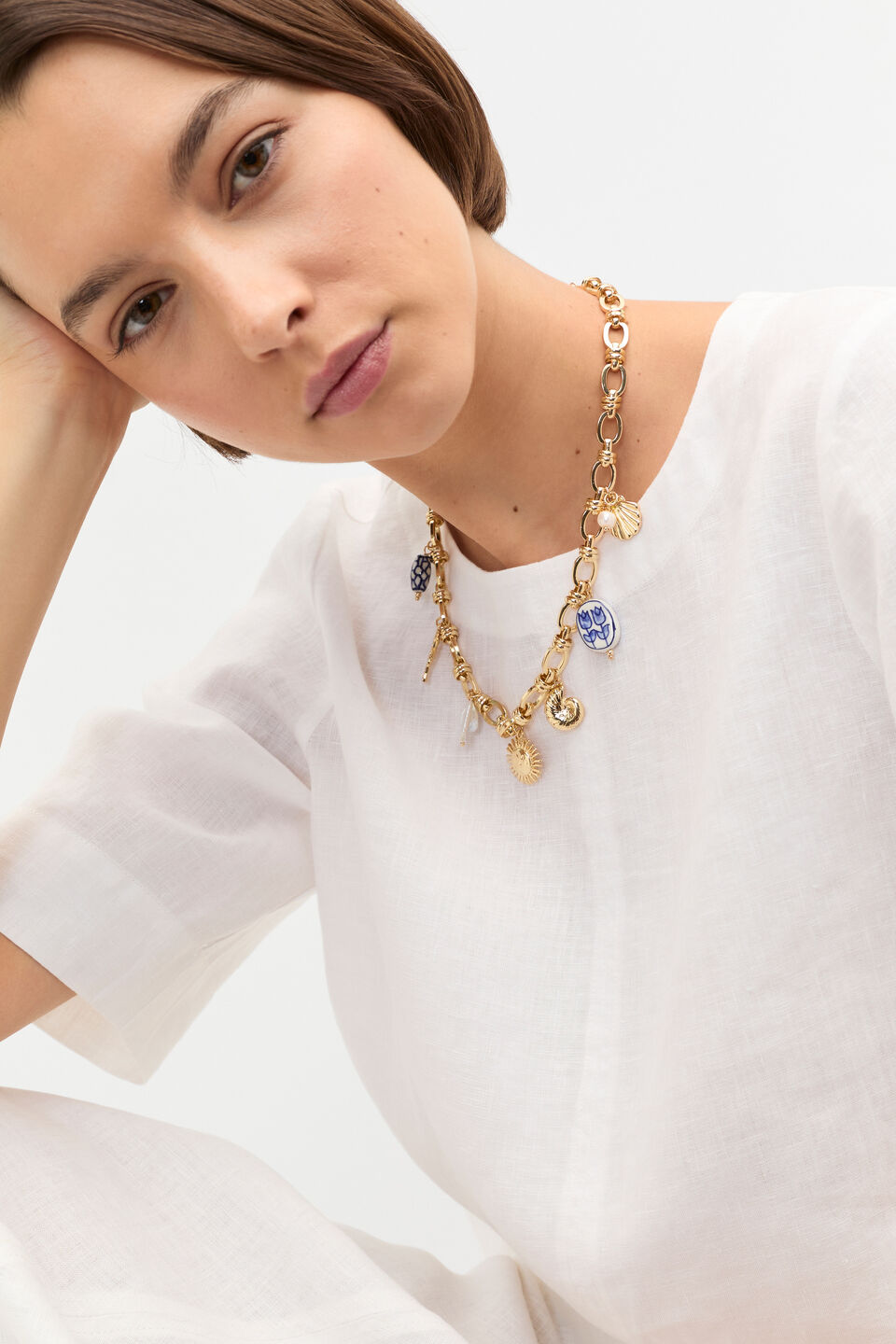 Charms Necklace  Gold