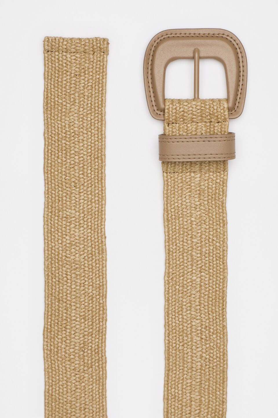 Kylie Woven Stretch Belt  Natural