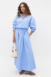 Poplin Variegated Stripe Shirt  Cornflower Blue Stripe  hi-res