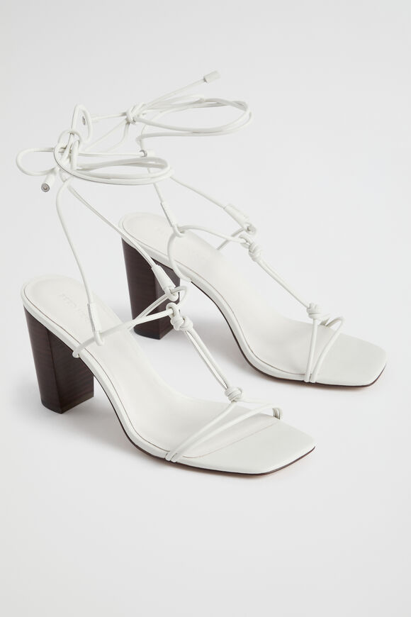Taryn Knot Heel  White  hi-res