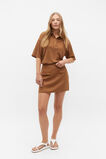 Core Linen Mini Skirt  Cinnamon Spice  hi-res