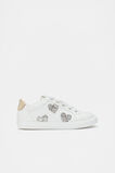 Glitter Heart Sneaker  White  hi-res