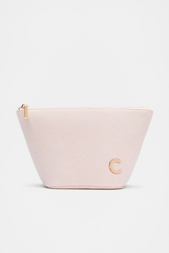Initials Cos Bag Rose Petal  C  hi-res