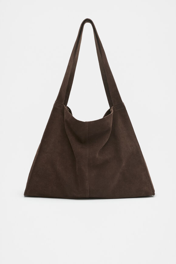 Suede Carry All Tote  Chocolate  hi-res
