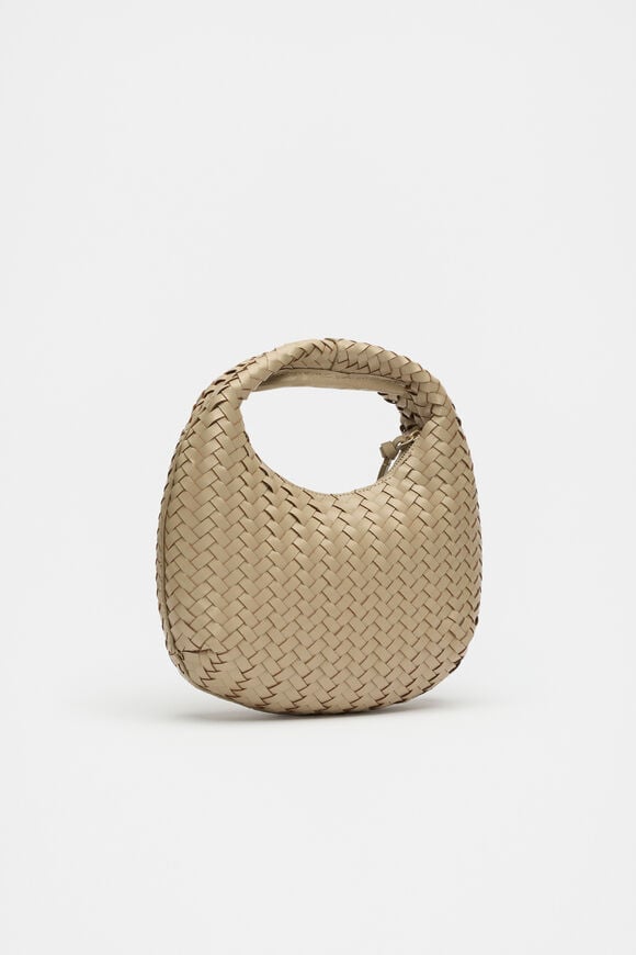 Leather Woven Handbag  Rye  hi-res