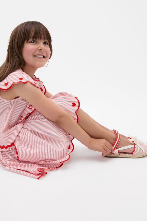 Stripe Espadrille  Strawberry Red  hi-res