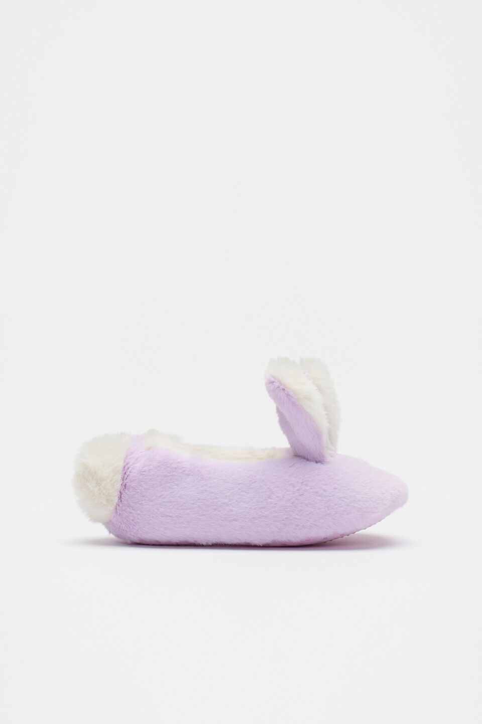 Fluffy Bunny Slipper  Soft Lilac