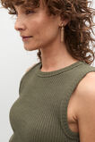 Textured Rib Tank  Olive Leaf  hi-res