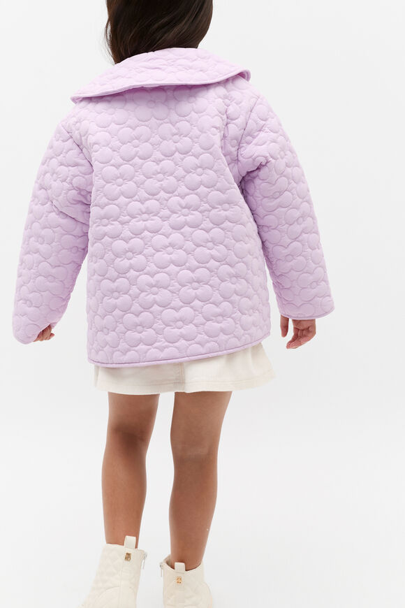 Quilted Collar Jacket  Soft Lilac  hi-res