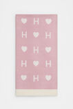 Heart Initial Blanket  H  hi-res