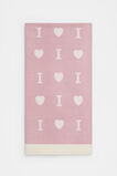 Heart Initial Blanket  I  hi-res