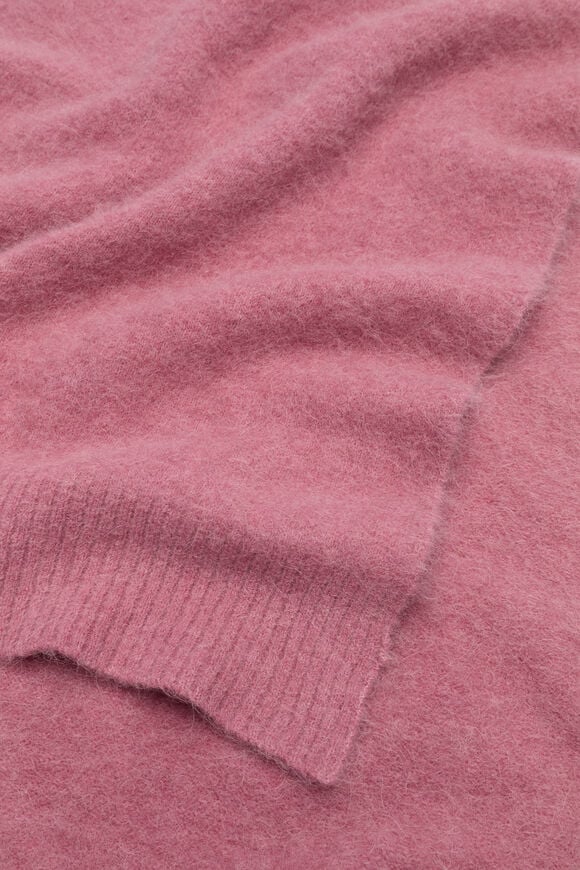 Fluffy Textured Scarf  Mauve  hi-res