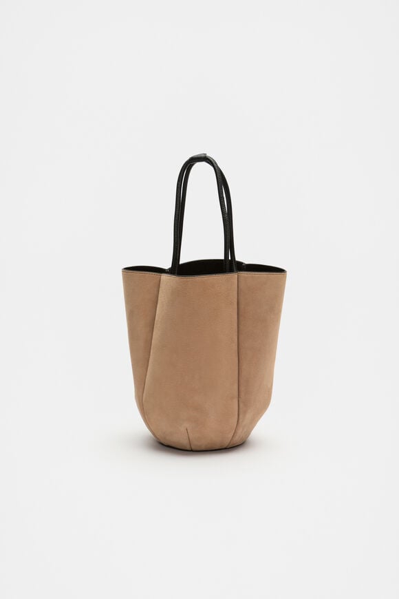 Leather Mini Bucket Bag  Amaretto Suede  hi-res