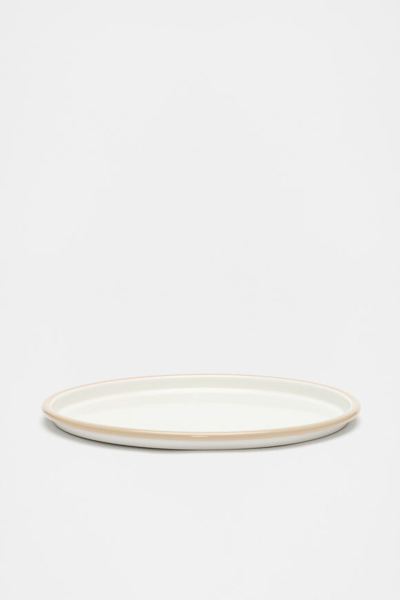 Loretta Enamel Serving Platter  Cloud Cream  hi-res