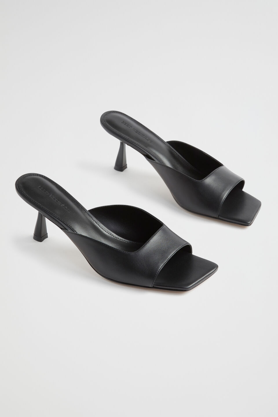 Kaya Peeptoe Mule  Black