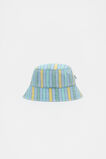 Mini Chambray Stripe Bucket Hat  Multi  hi-res