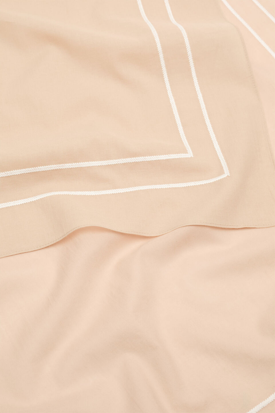 Contrast Trim Sarong  Ecru