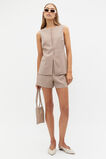 Tailored Pleat Front Short  Cookie  hi-res
