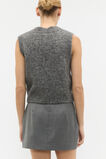 Lofty V Neck Vest  Charcoal Grey Marle  hi-res