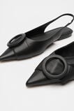 Ren Circle Buckle Slingback  Black  hi-res