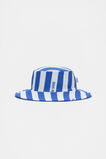 Stripe Swim Hat  Azure Blue  hi-res