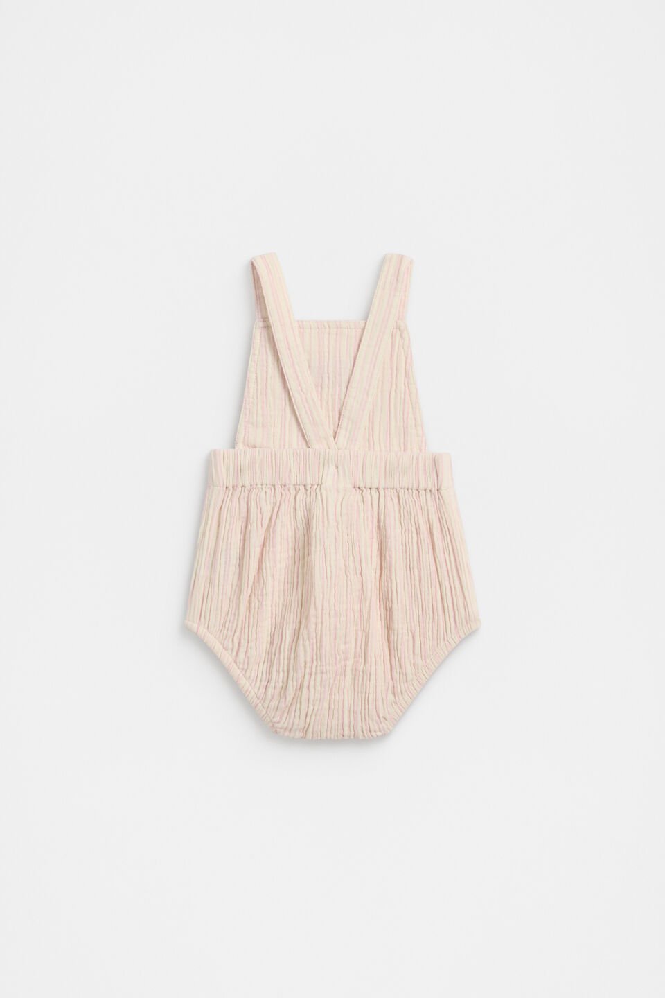 Stripe Logo Romper  Blossom