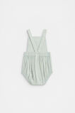 Stripe Logo Romper  Soft Blue  hi-res