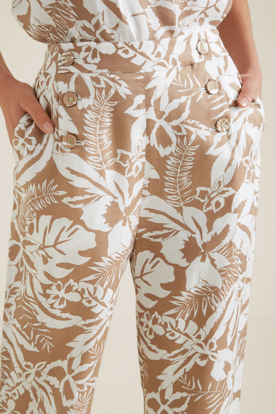 Palm Print Pant  