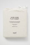 Alba Queen Flat Sheet  Flax Cross Dye  hi-res