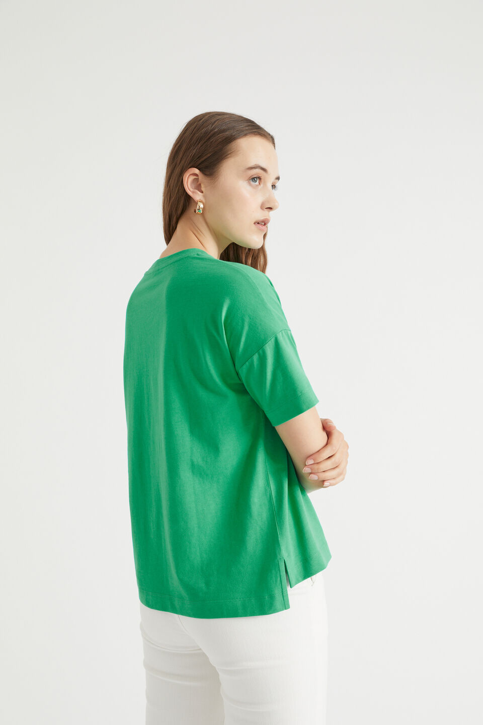 Core Boxy Tee  Bright Mint