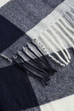 Check Tassel Scarf  Midnight Sky Multi  hi-res