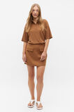 Linen Polo Top  Cinnamon Spice  hi-res