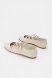 Cameron Triple Strap Ballet Flat  Cream Patent  hi-res