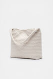 Woven Textured Tote  Oat  hi-res